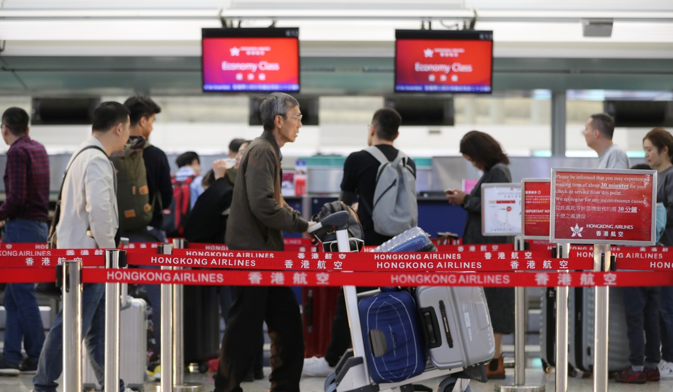 hong kong airlines check in baggage
