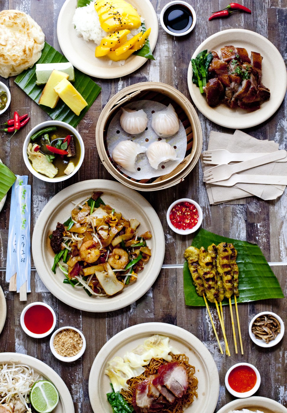 Asian cuisine from restaurants in Spice Alley. Photo: Lauren Commens / Kensington Street