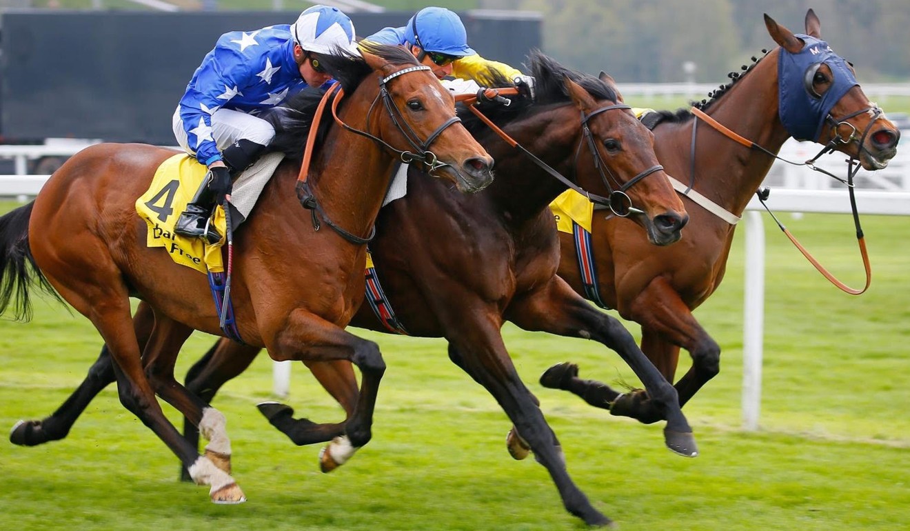 Jason Watson wins aboard Aspetar (outside). Photo: Focusonracing/GBR