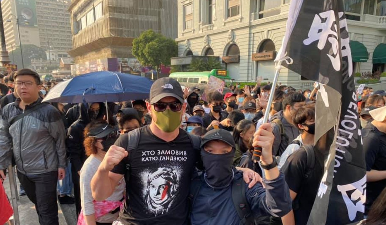 Far-right Ukrainian activists say they were ‘only in Hong Kong for ...