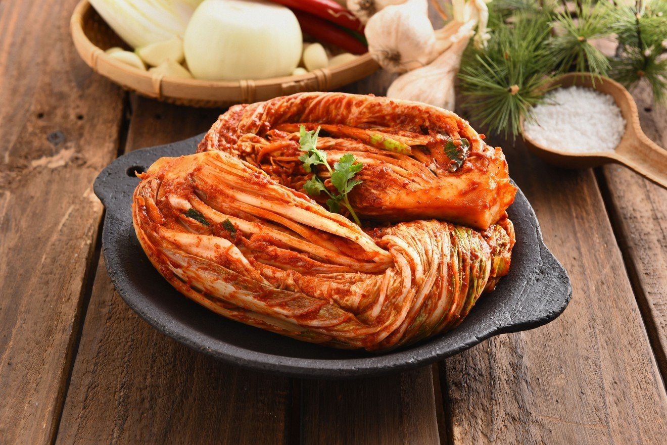 Napa cabbage, also known as Chinese cabbage, is a popular ingredient in Korean kimchi. Photo: Shutterstock
