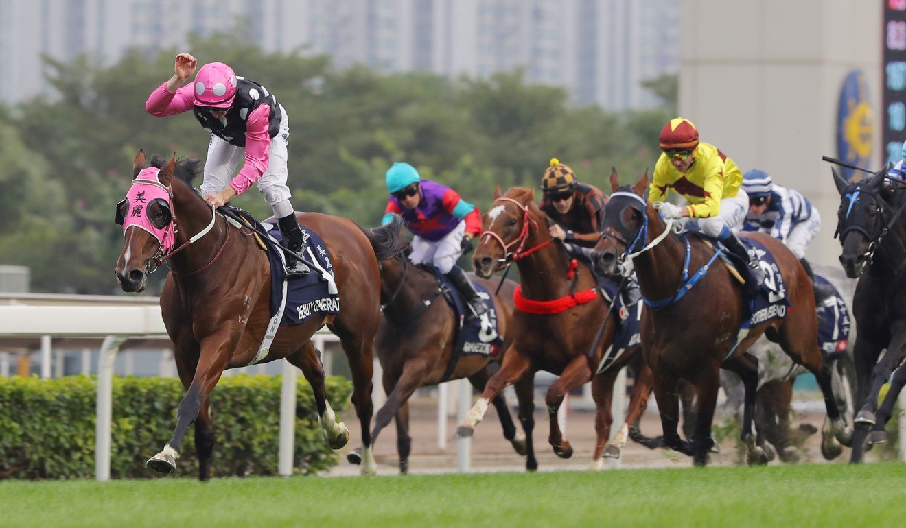 Beauty Generation wins last year’s Hong Kong Mile under Zac Purton.