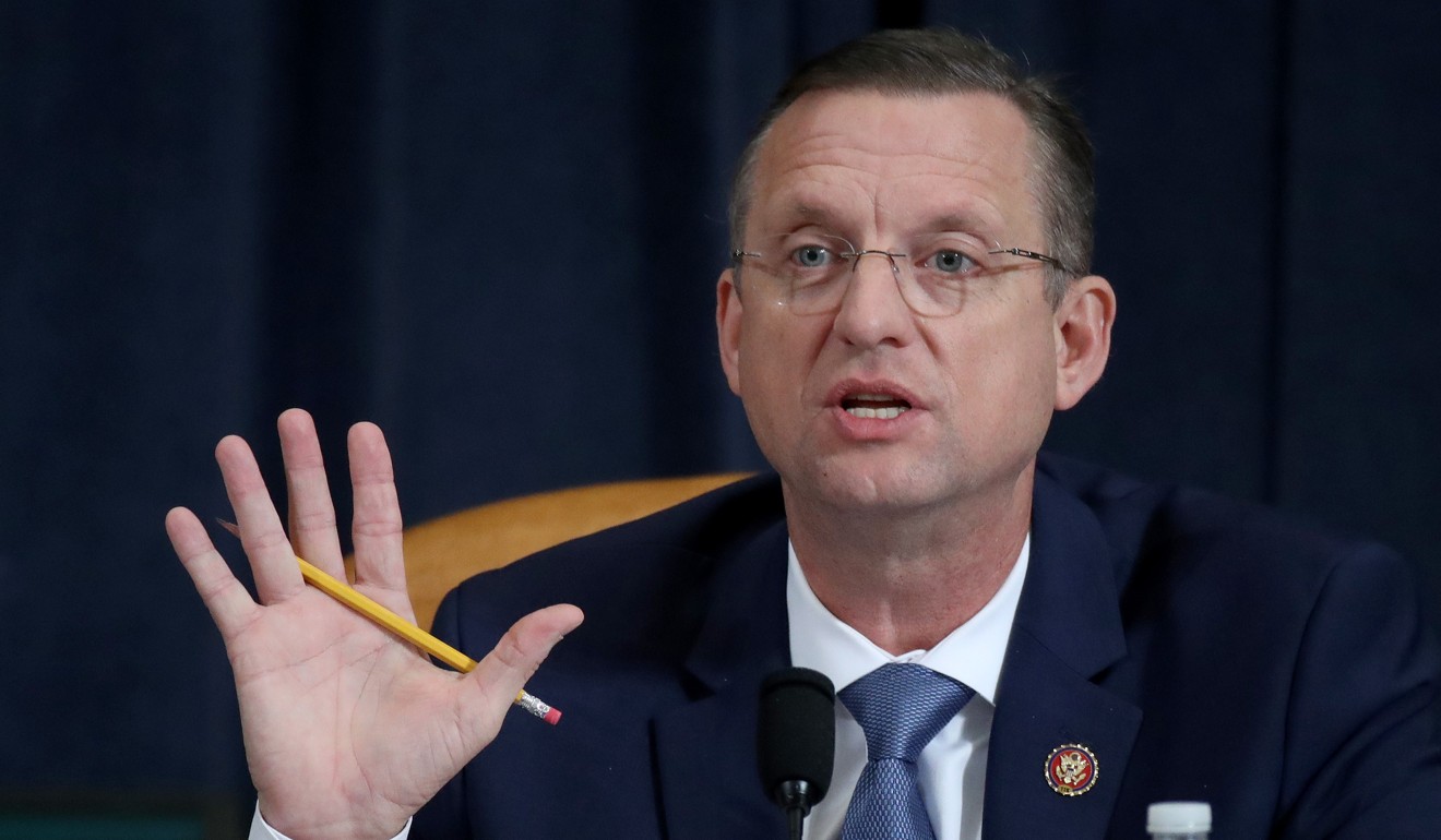 Republican Representative Doug Collins questions constitutional scholars during testimony before the House Judiciary Committee on Capitol Hill on Wednesday. Photo: AFP