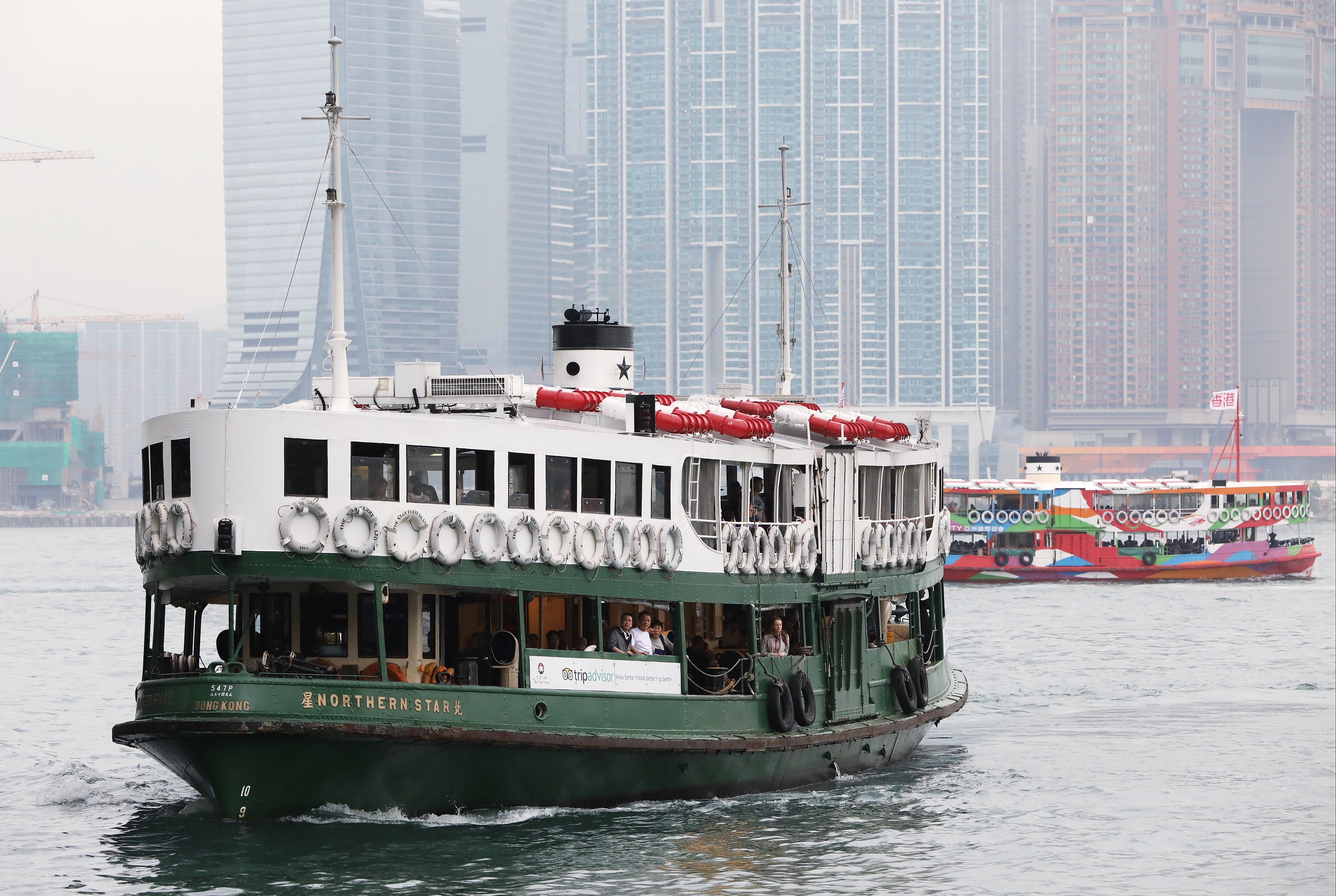 A Star Ferry crosses Victoria Harbour. Photo: Edward Wong