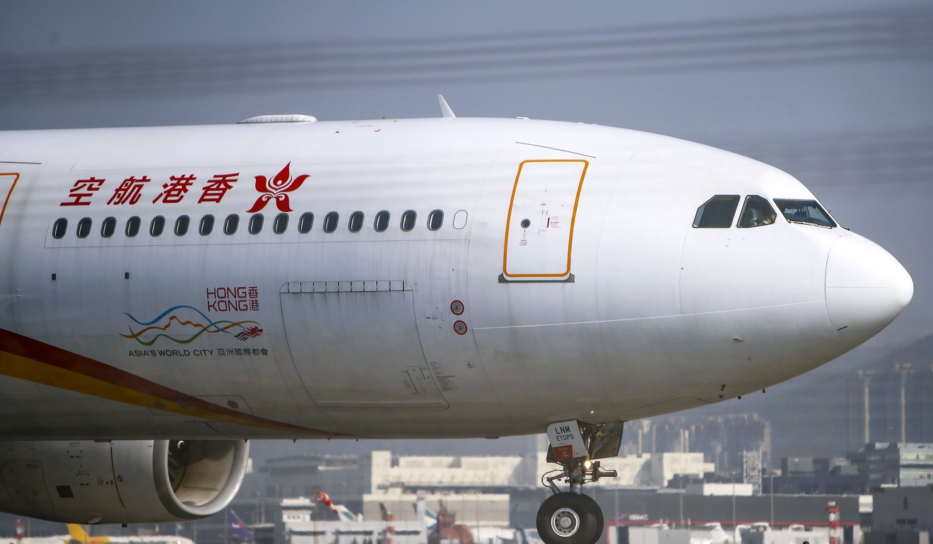 Among the plans under consideration for restructuring, Hong Kong Airlines could shrink the number of its fleet of 18 widebody Airbus planes. Photo: Winson Wong