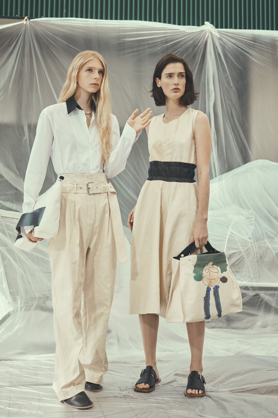 Looks from Plan C’s spring/summer 2020 collection. Carolina Castiglioni says the silhouette of her designs is usually oversized, and the quality of fabrics “very important”.
