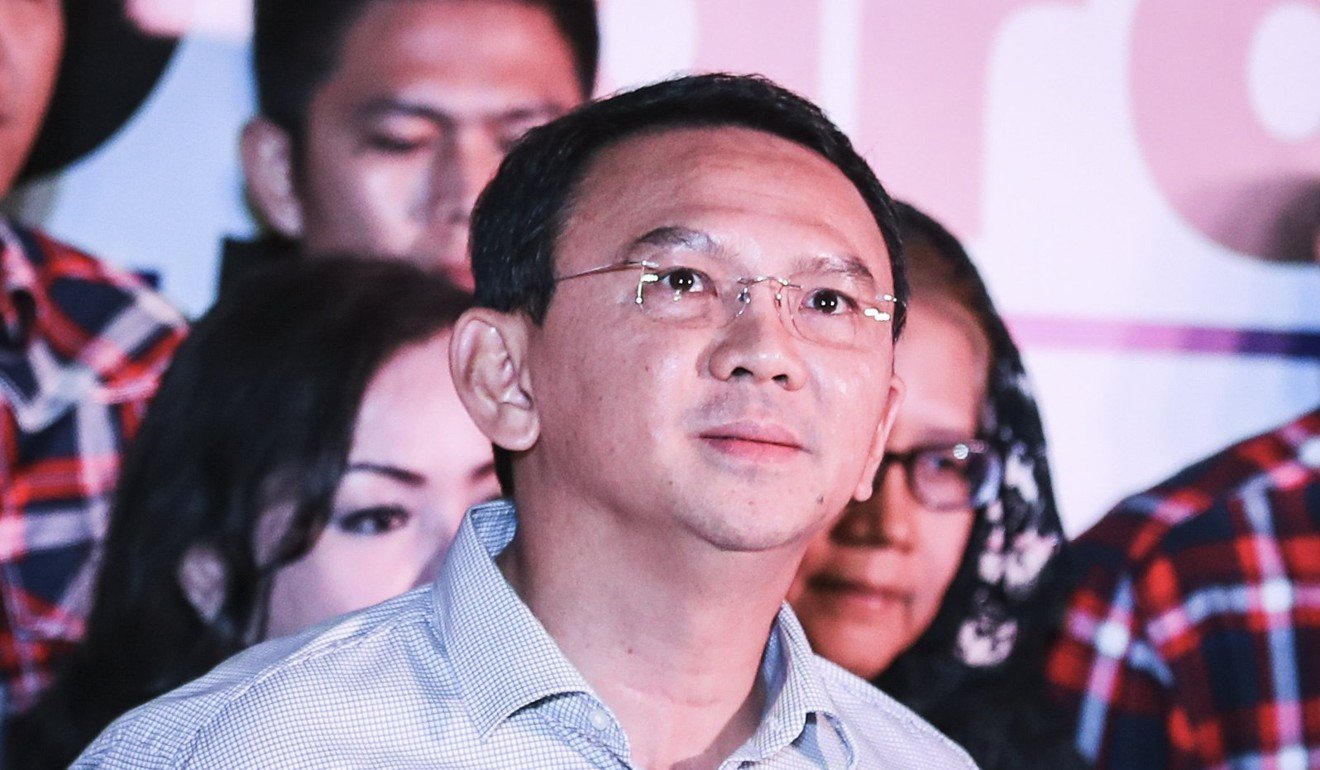 Basuki “Ahok” Tjahaja Purnama, Anies’ predecessor as Jakarta governor, who was jailed on blasphemy charges but has since been released. Photo: EPA
