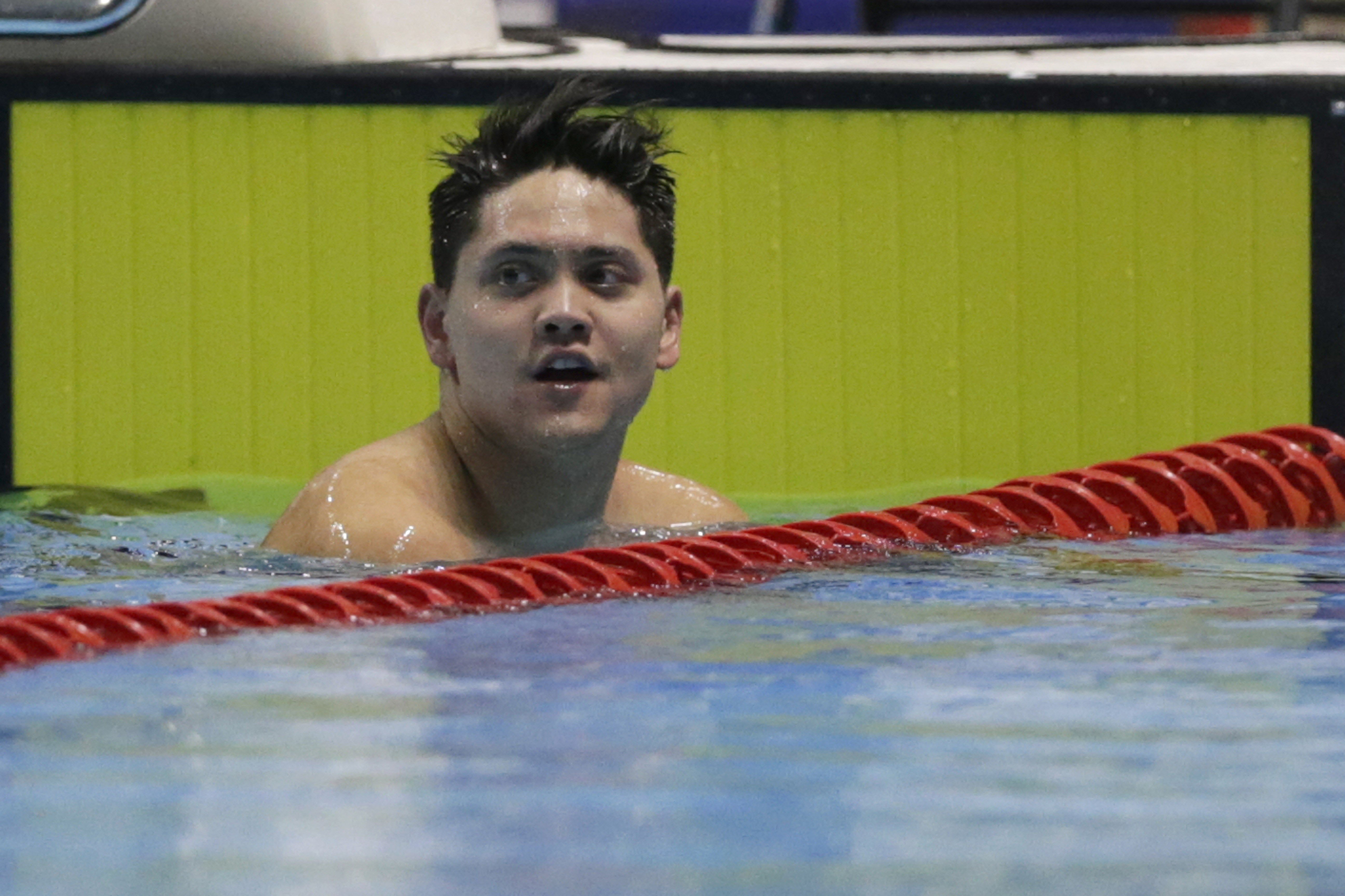 Singapore's Joseph Schooling loses out at men's 100m butterfly final at the Southeast Asian Games. Photo: AP