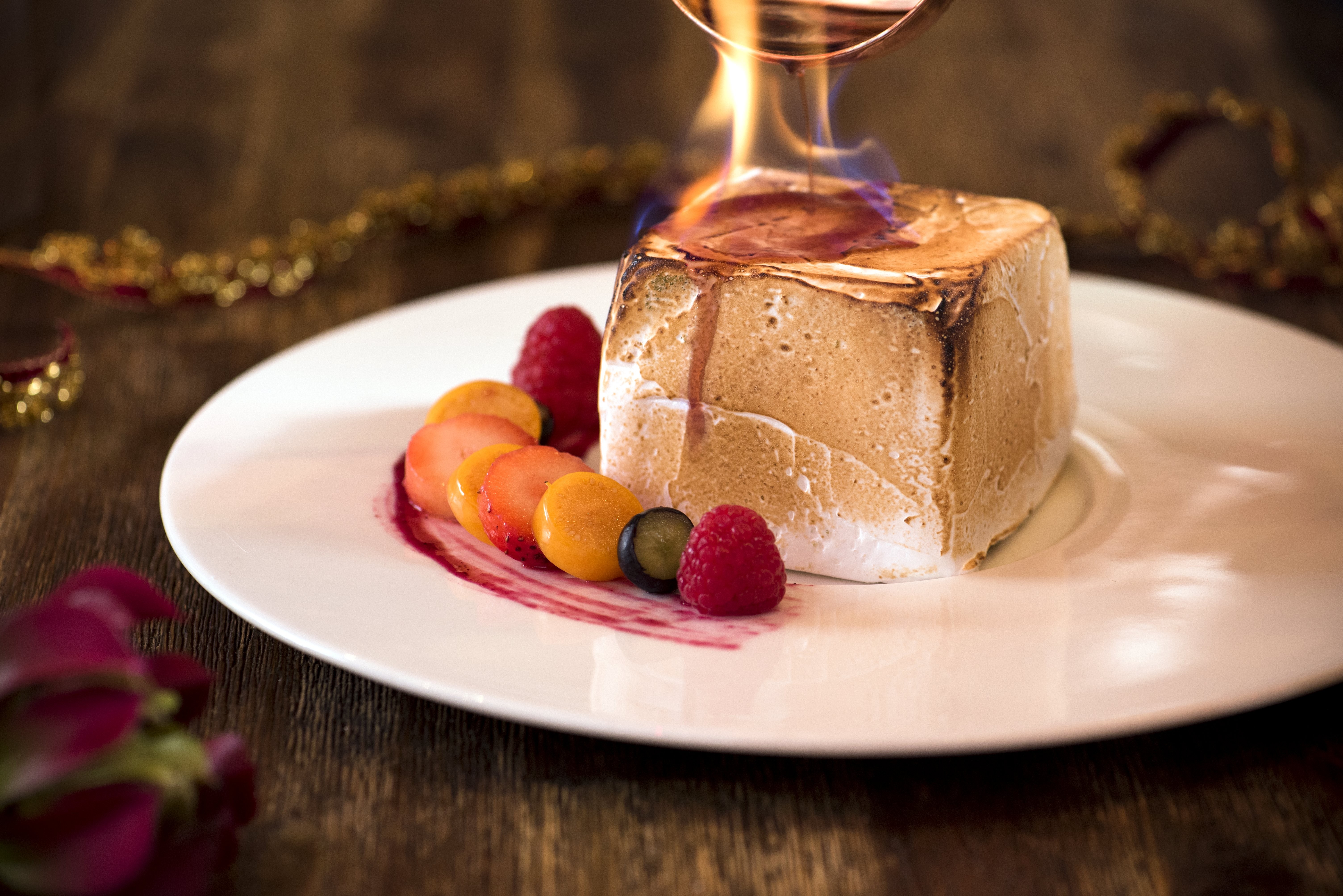 Restaurants in Hong Kong and Macau are gearing up for New Year’s Eve. Wooloomooloo Wan Chai is offering baked Alaska for the holiday.