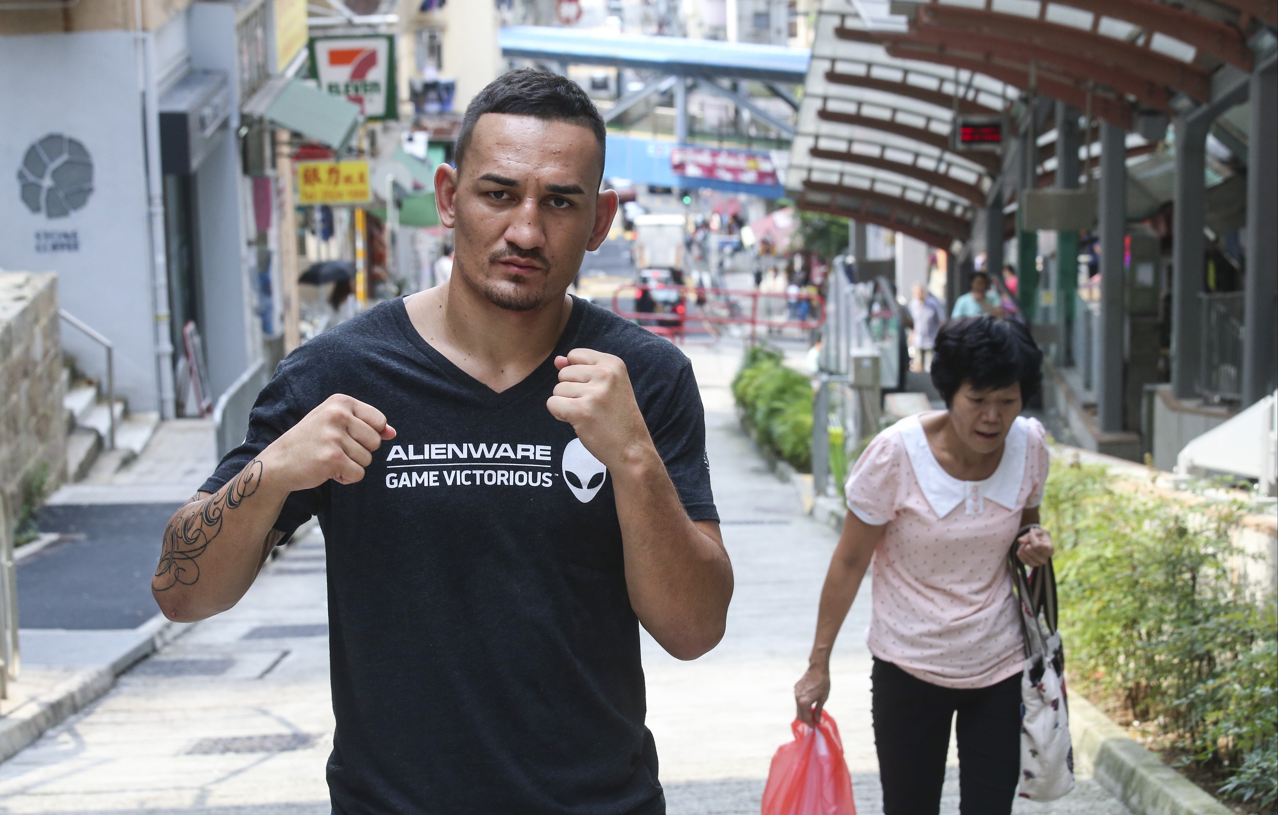 UFC featherweight champion Max Holloway in Sai Ying Pun in August 2017. Photo: K.Y. Cheng