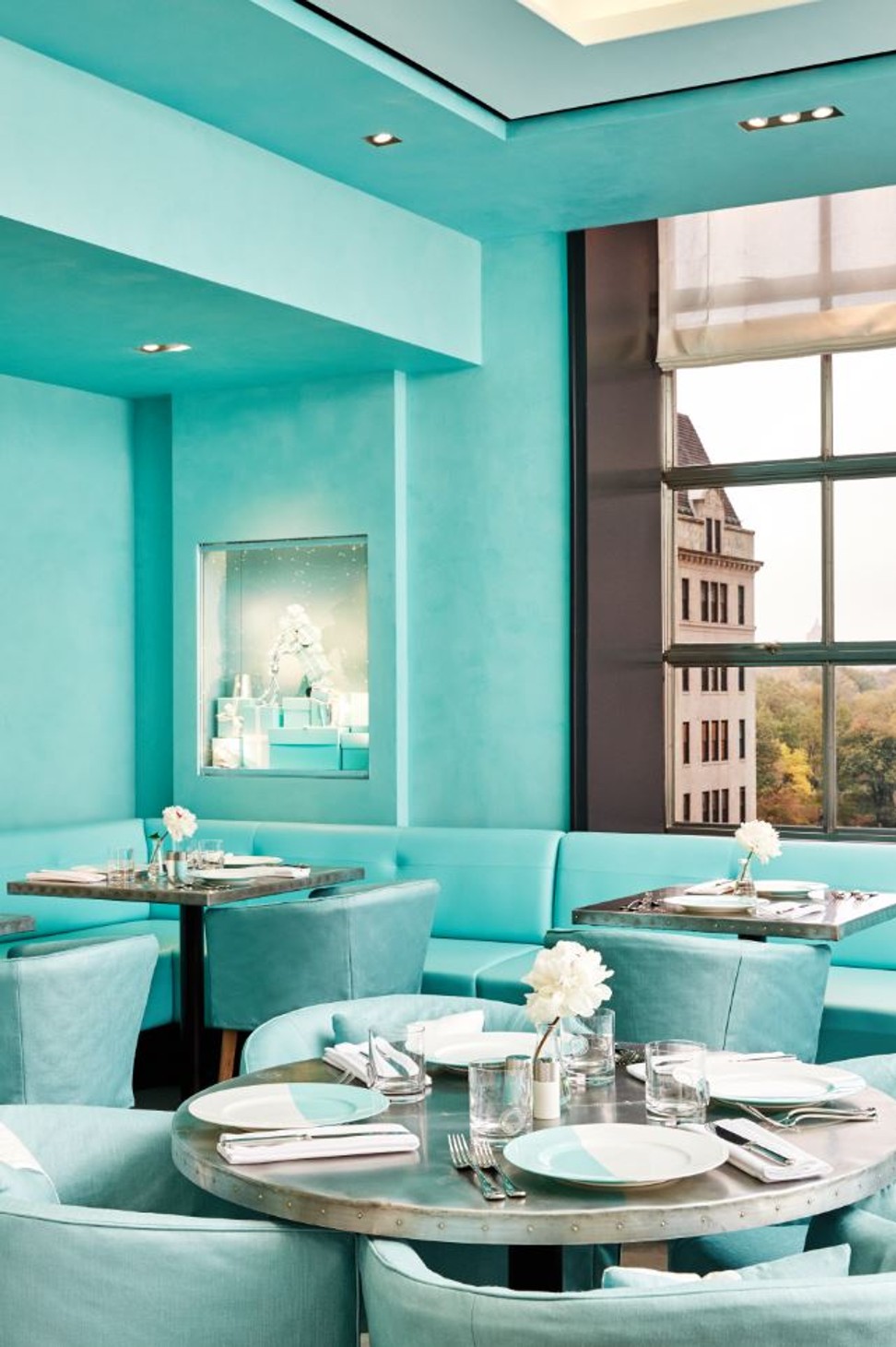 Tiffany Blue Box Cafe is a sight to behold.