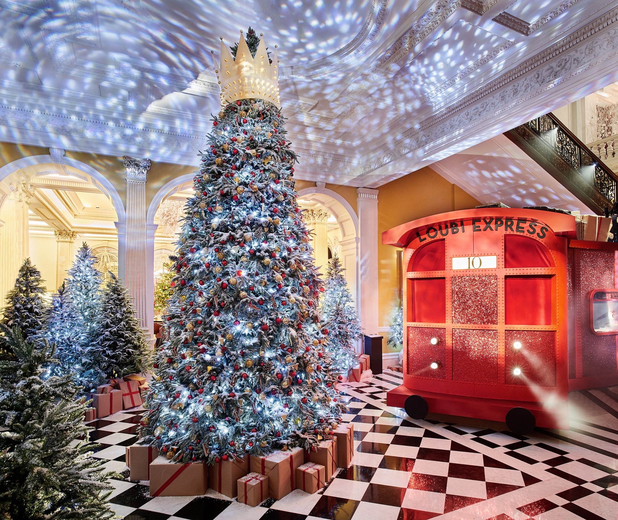 Upcycled Louis Vuitton Swarovski Crystal Christmas Tree Ornament