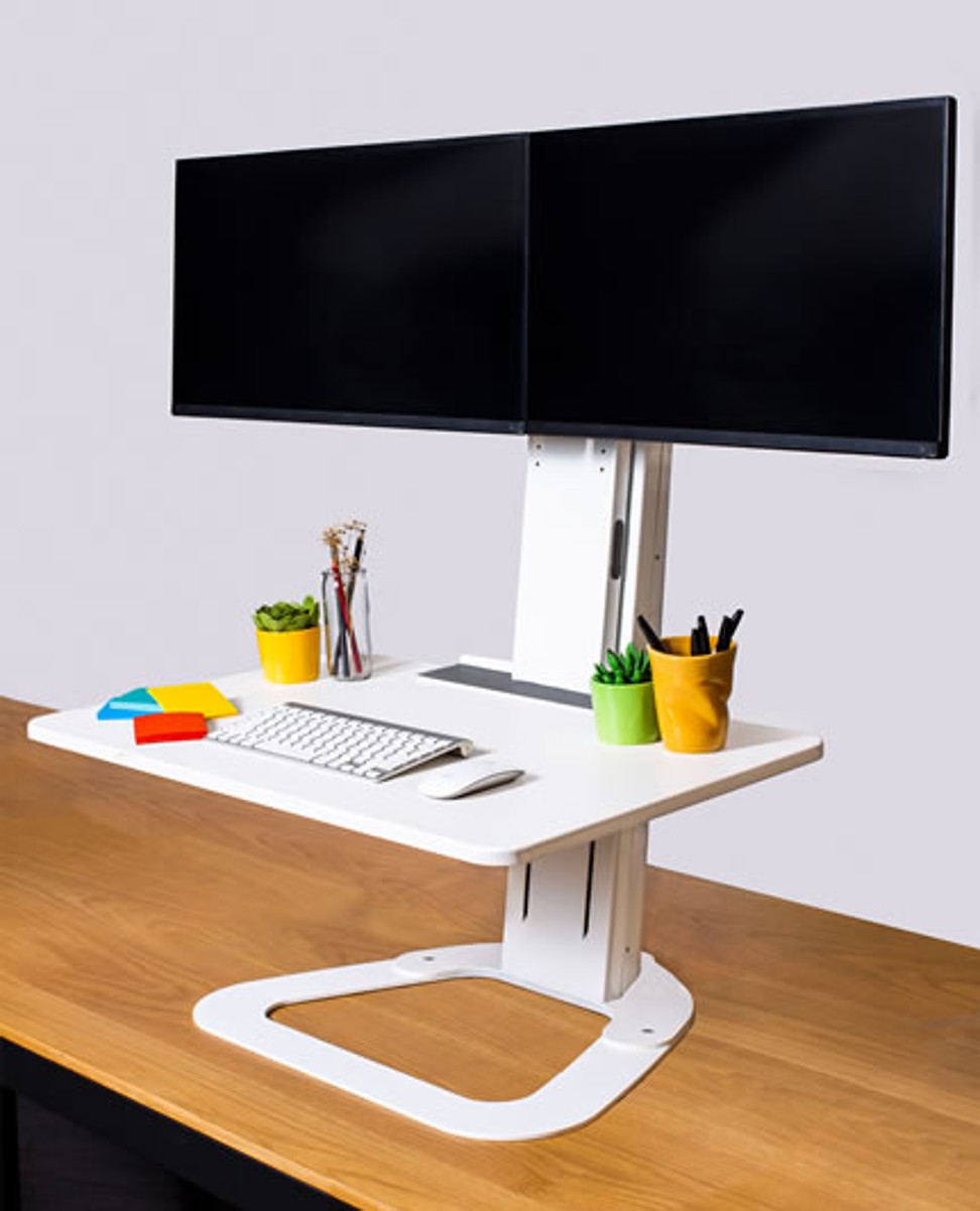 The Active is the newest version of the Altizen Pro standing desk converter. Photo: Altizen