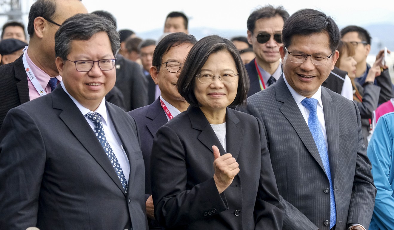 President Tsai Ing-wen is seeking a second term in next month’s election. Photo: CNA
