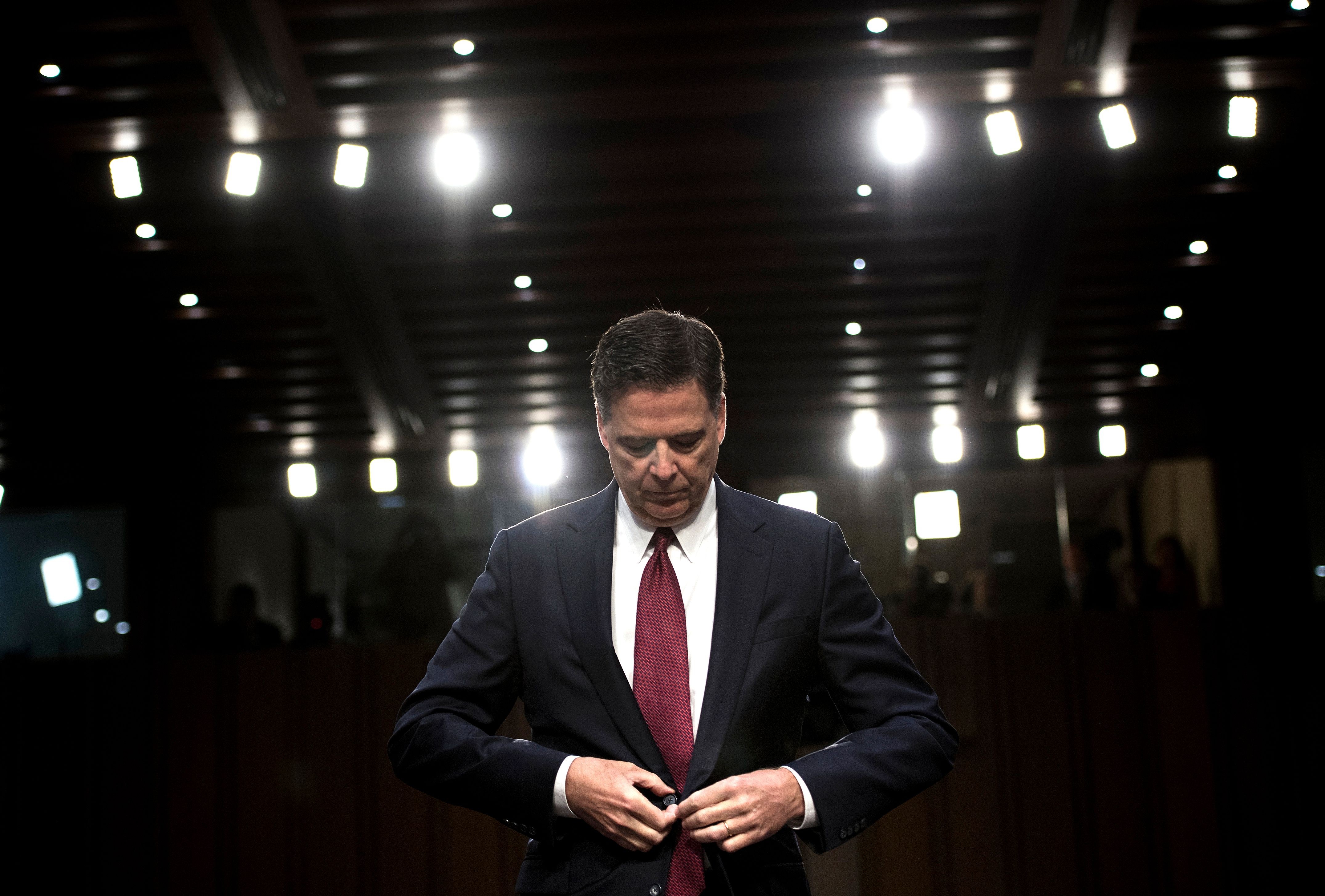 Ousted FBI director James Comey. Photo: AFP