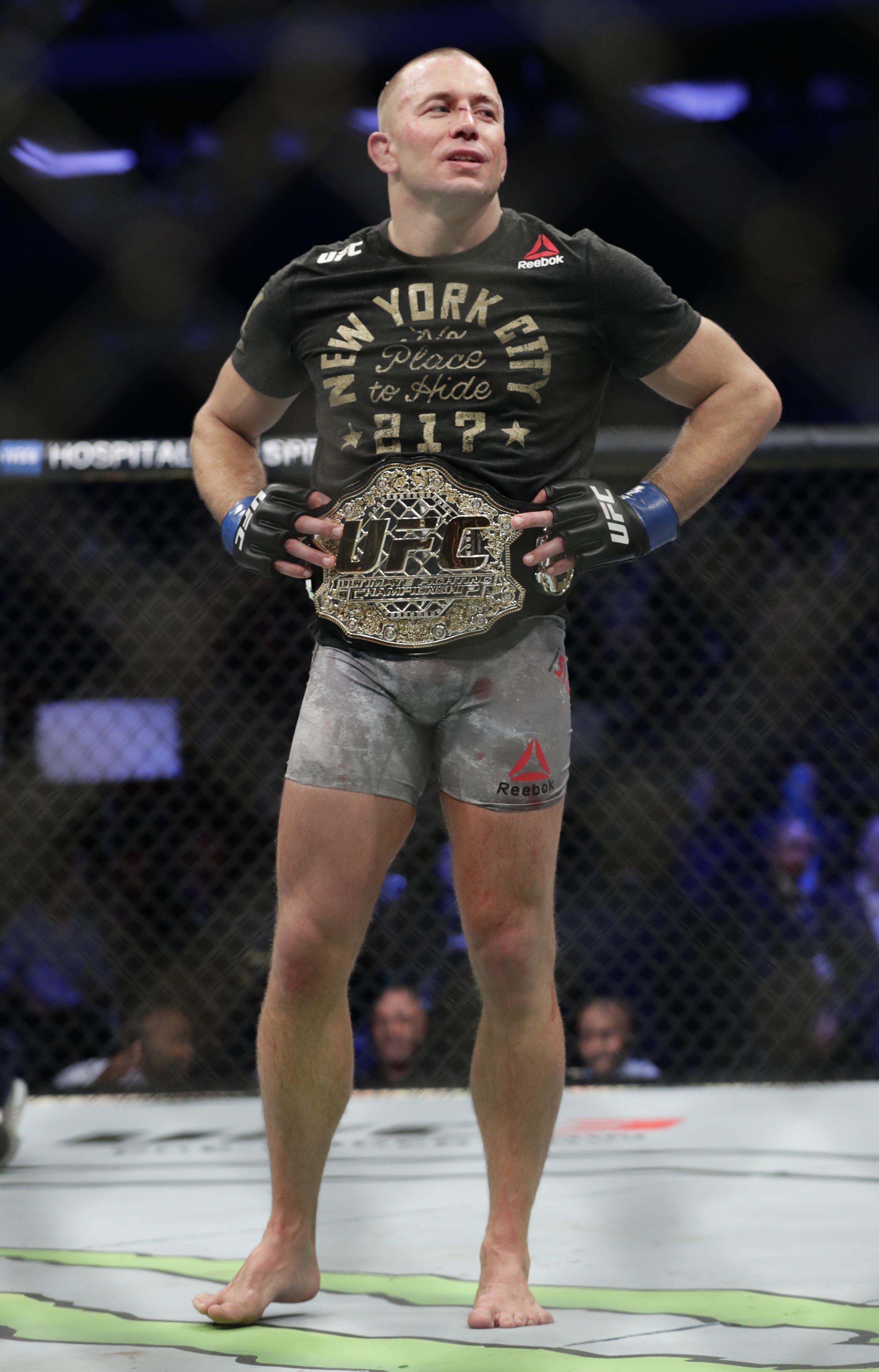 Georges St-Pierre is considering another UFC comeback. Photo: AP