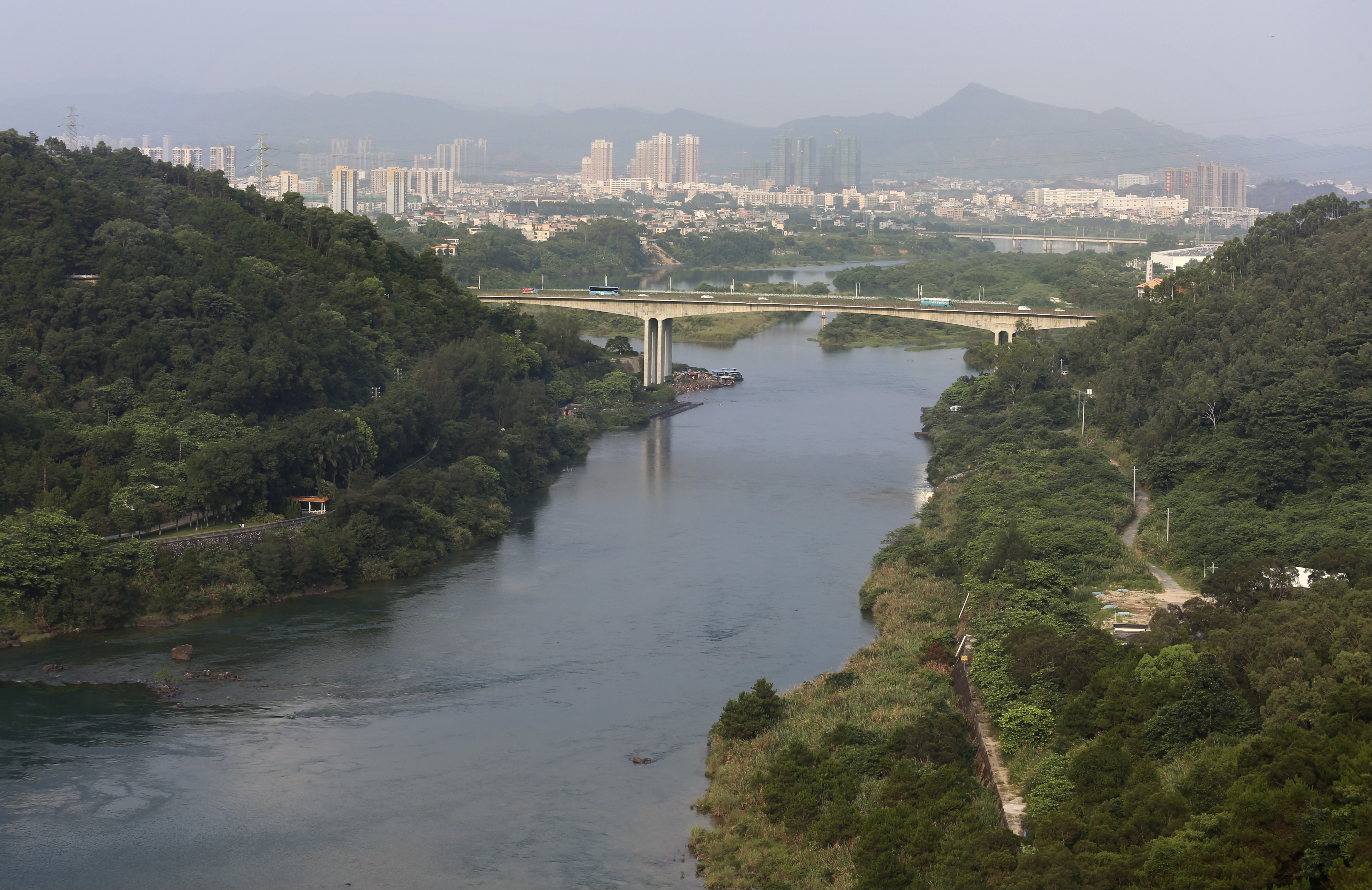 A study calls for diversifying the city’s water supplies, of which up to 80 per cent currently comes from the Dongjiang, or East River. Photo: Dickson Lee