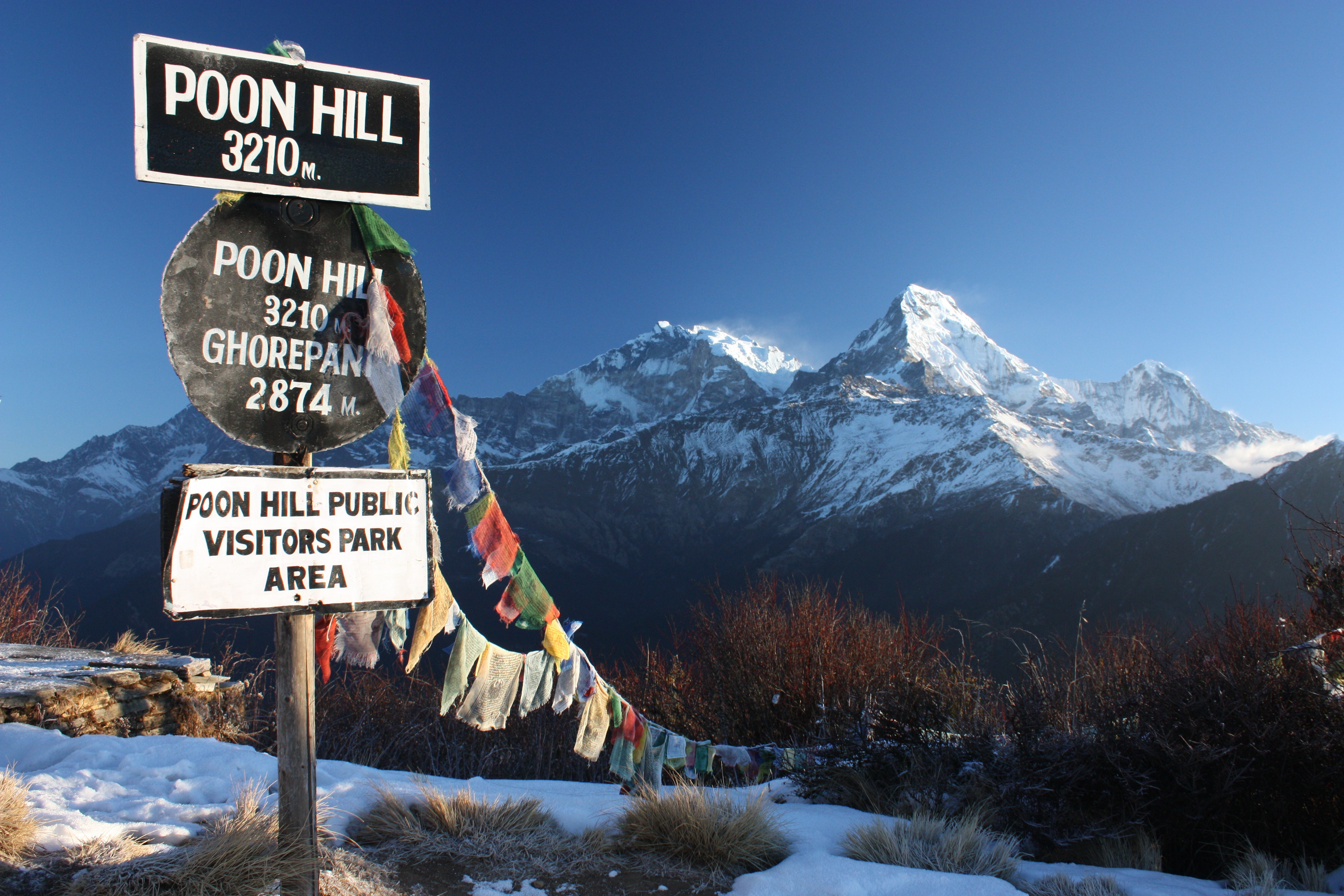 The view from Poon Hill, Nepal, of the Annapurna mountain range. A five-day circular trek taking in the 3,210-metre summit is a relatively easy way to experience the Annapurna Conservation Area. Photo: Shutterstock