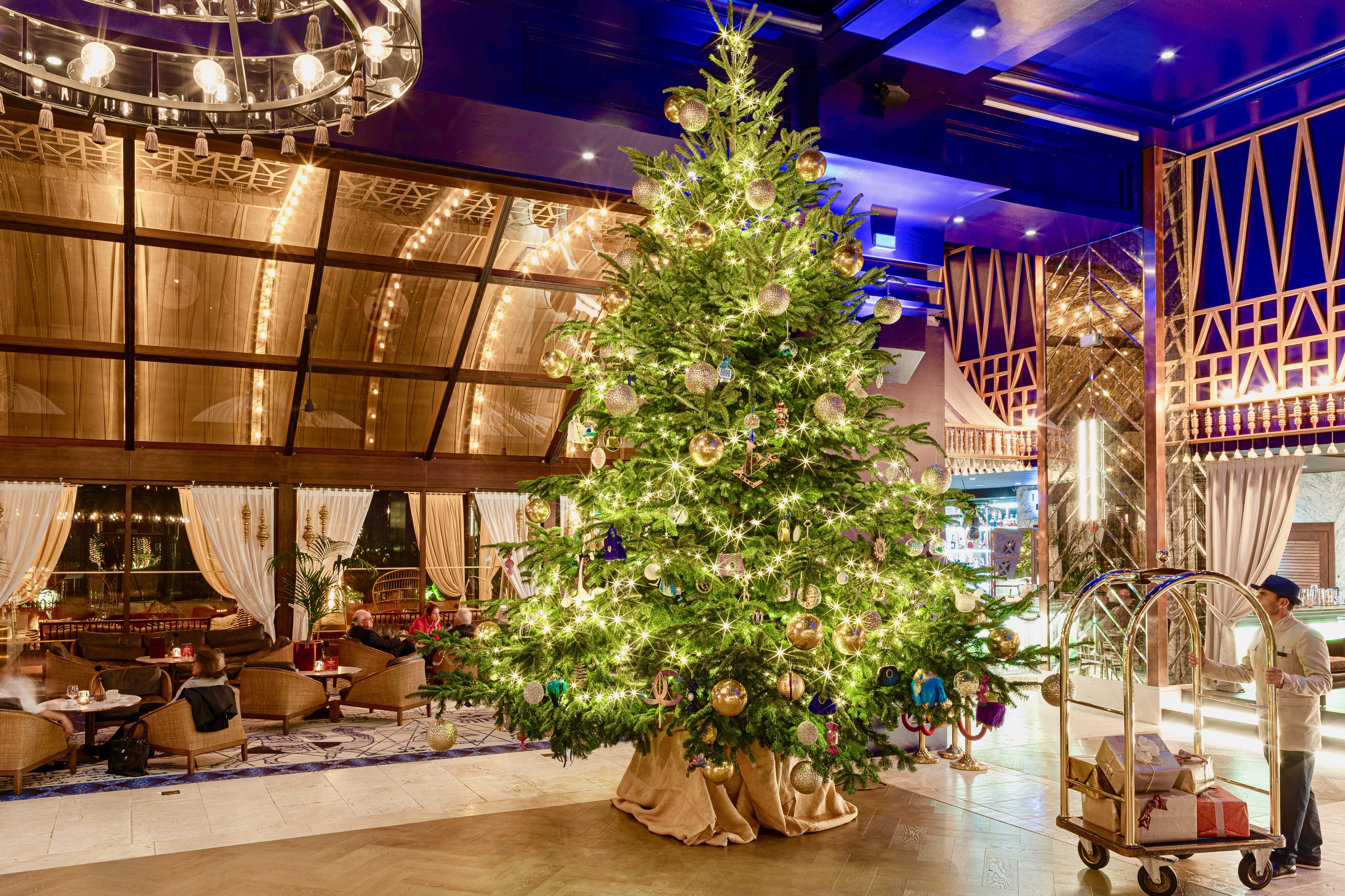 The world’s most expensive Christmas tree – the 19-foot spruce tree from British designer and diamond artist Debbie Wingham is decorated with ornaments totalling HK$122.6 million (US$15.7 million). Photos: Handouts