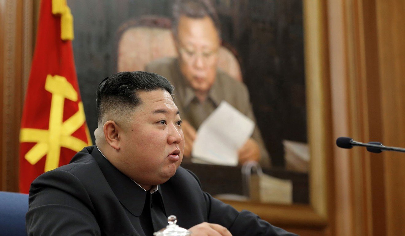 Kim Jong-un at a meeting of the North Korean Workers’ Party’s Central Military Commission. Photo: KCNA