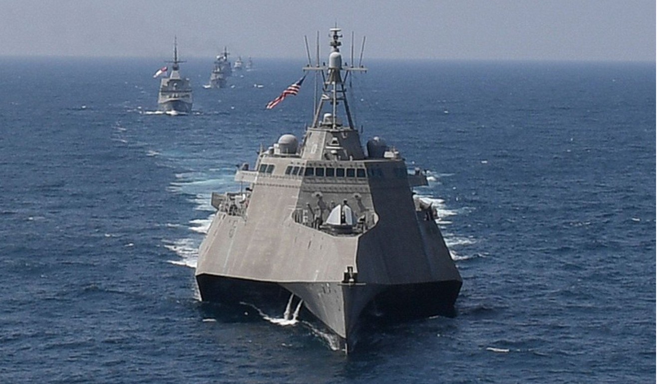The US Navy’s littoral combat ship USS Montgomery. Photo: AFP/US Navy