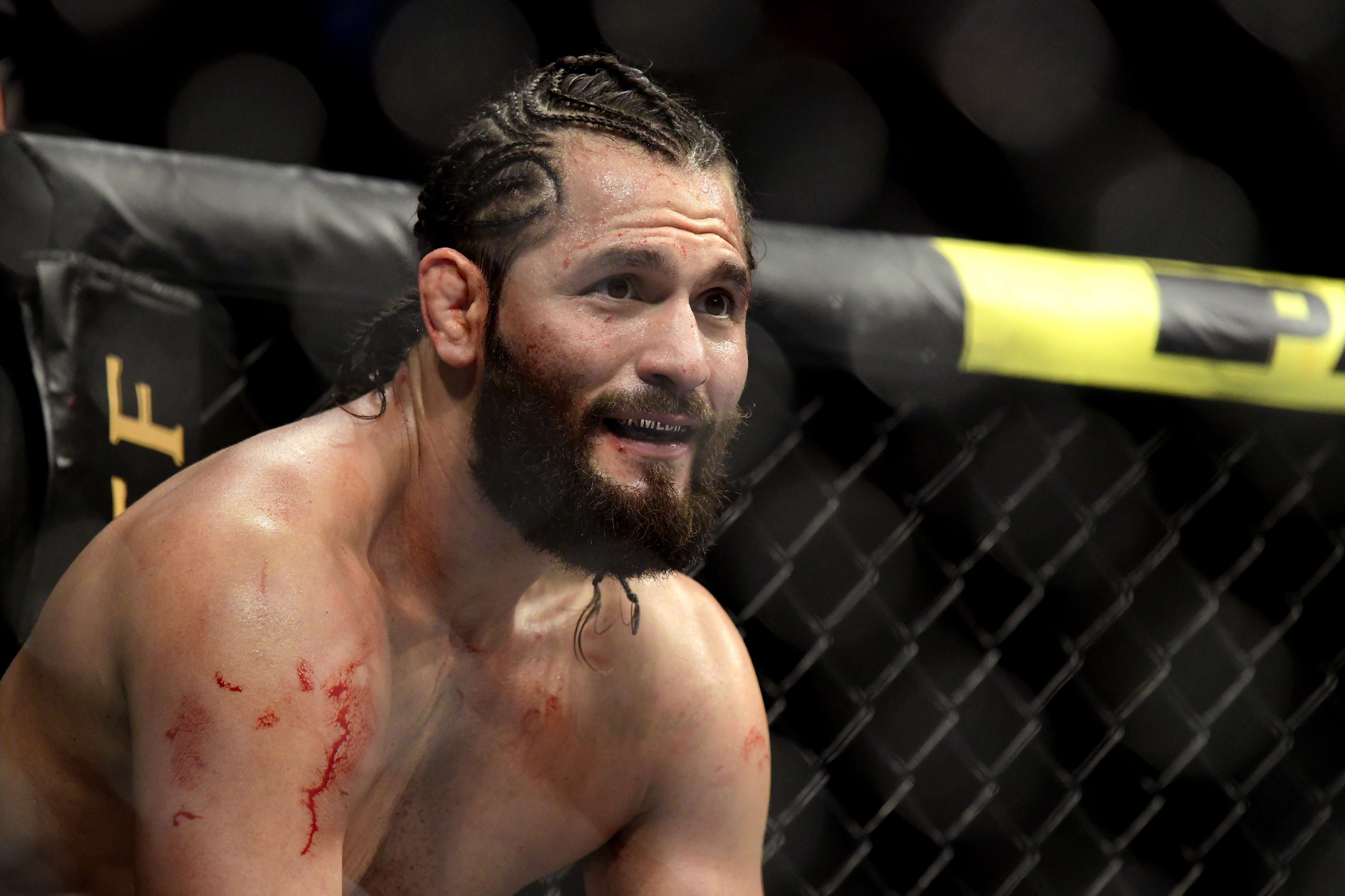 Jorge Masvidal looks on during his fight against Nate Diaz at UFC 244. Photo: AFP