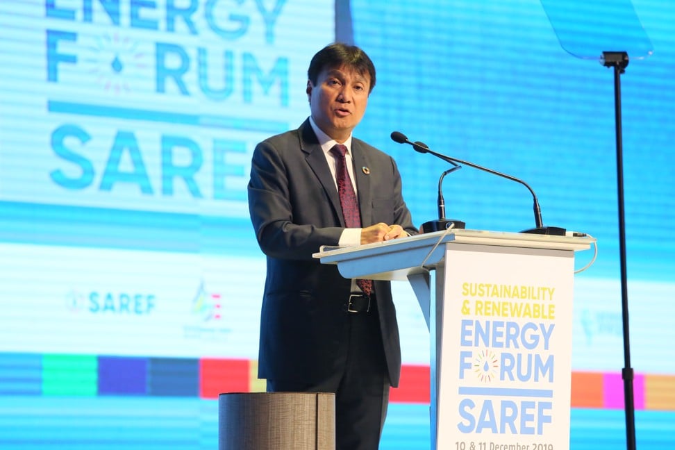 Sharbini Suhaili, group CEO of Sarawak Energy, says the company is exploring the possibility of placing solar panels on its existing lakes.