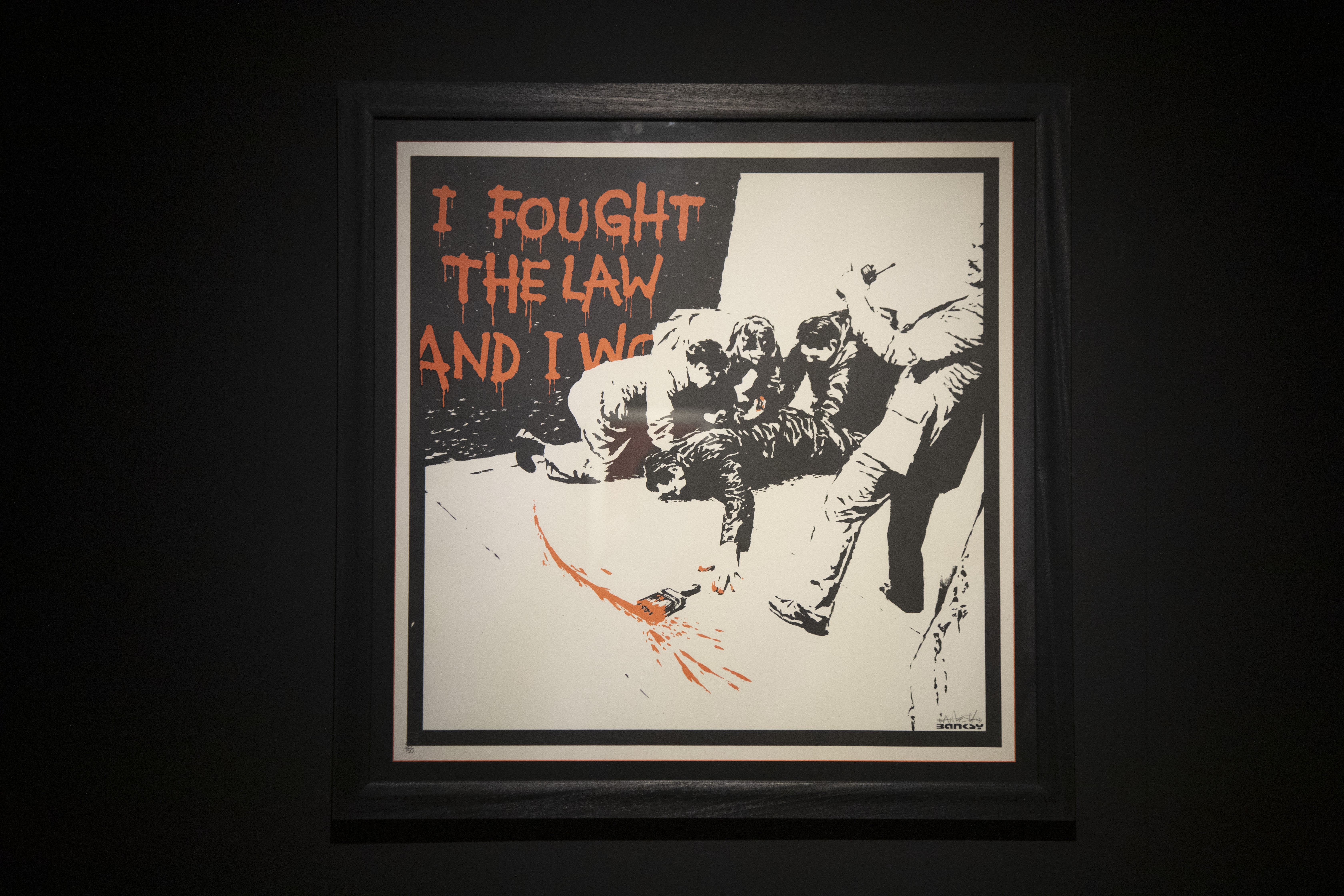 New Banksy Valentine's Day artwork covered after being vandalised