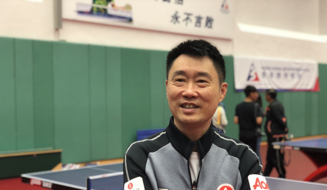 Chan Kong-wah, Hong Kong table tennis team head coach, at Hong Kong Sports Institute. Photo: Chan Kin-wa