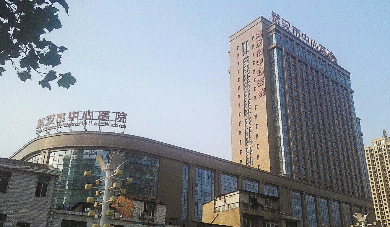 Central Hospital in Wuhan, the central Chinese city where an “unknown pneumonia” has so far affected nearly 30 people. Photo: Handout