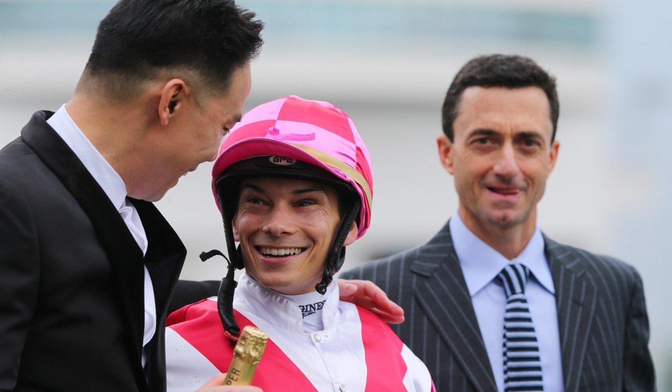 Alexis Badel with trainer Douglas Whyte.