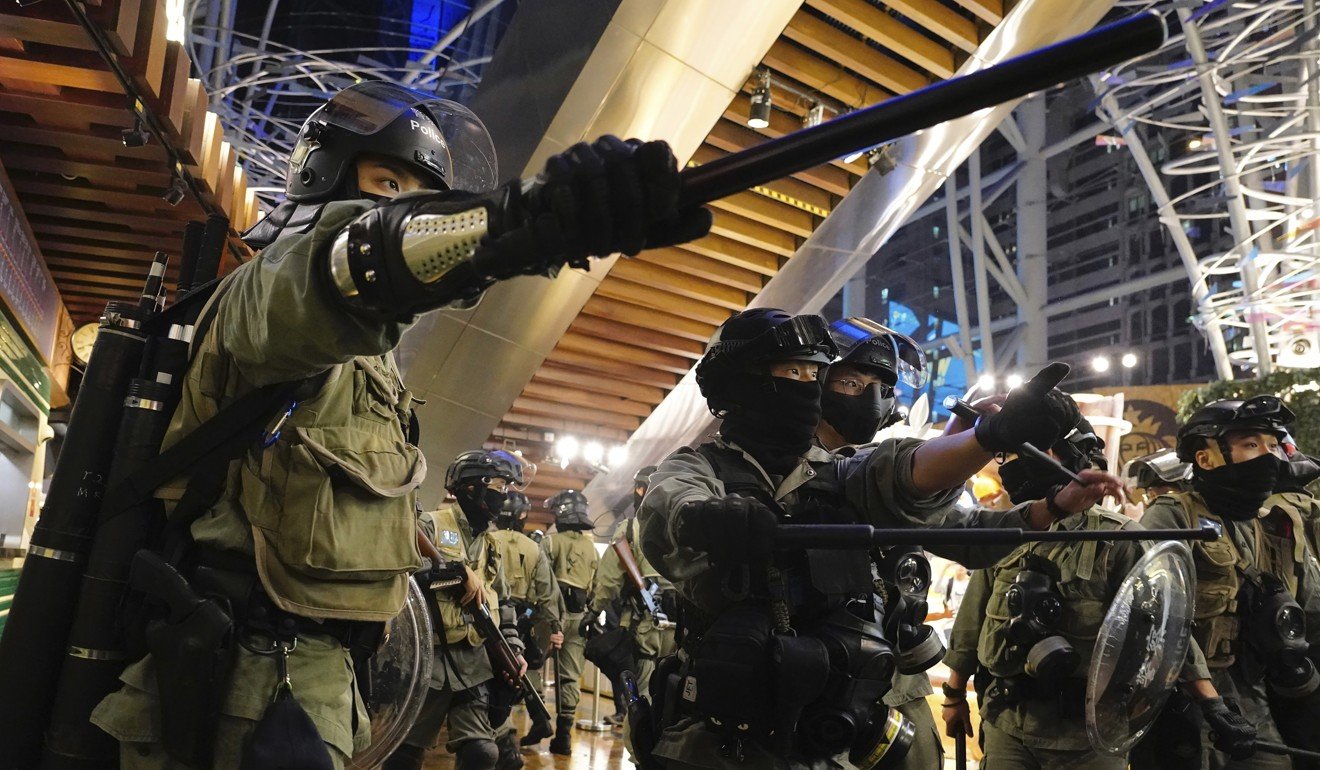 Hong Kong’s leader has ruled out a commission of inquiry into police conduct during the protests. Photo: AP
