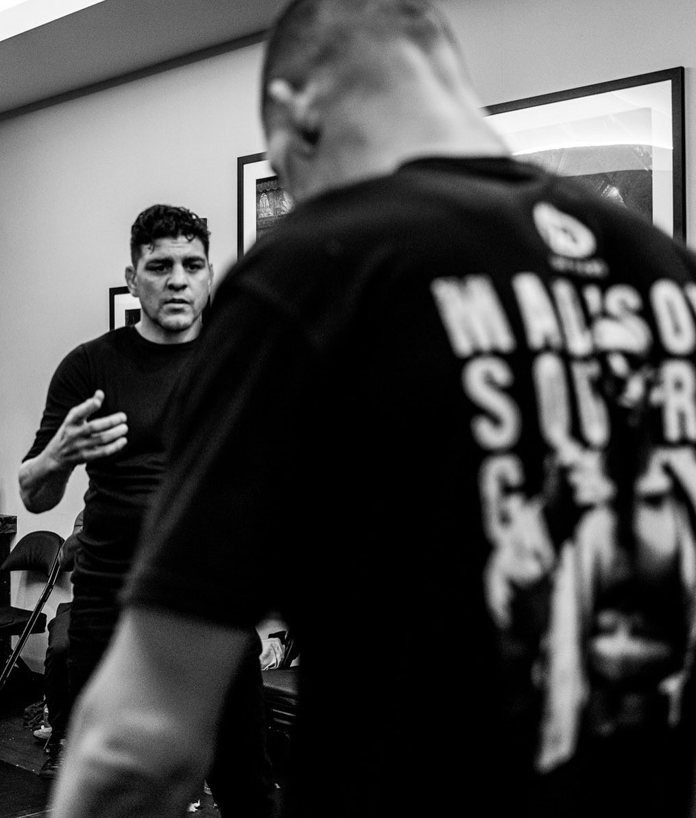 Nick Diaz (left) with his brother Nate Diaz. Photo: Instagram