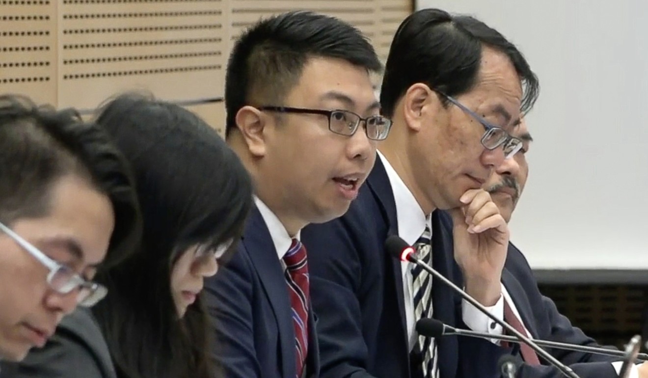 Ben Chung (centre), chairman of Sai Kung District Council. Photo: RTHK