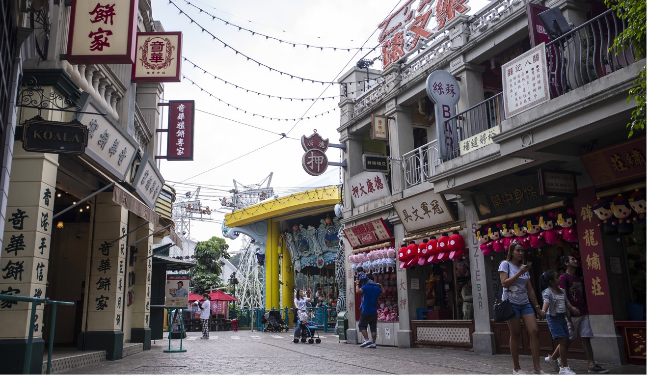 The Old Hong Kong attraction at Ocean Park. Photo: Bloomberg