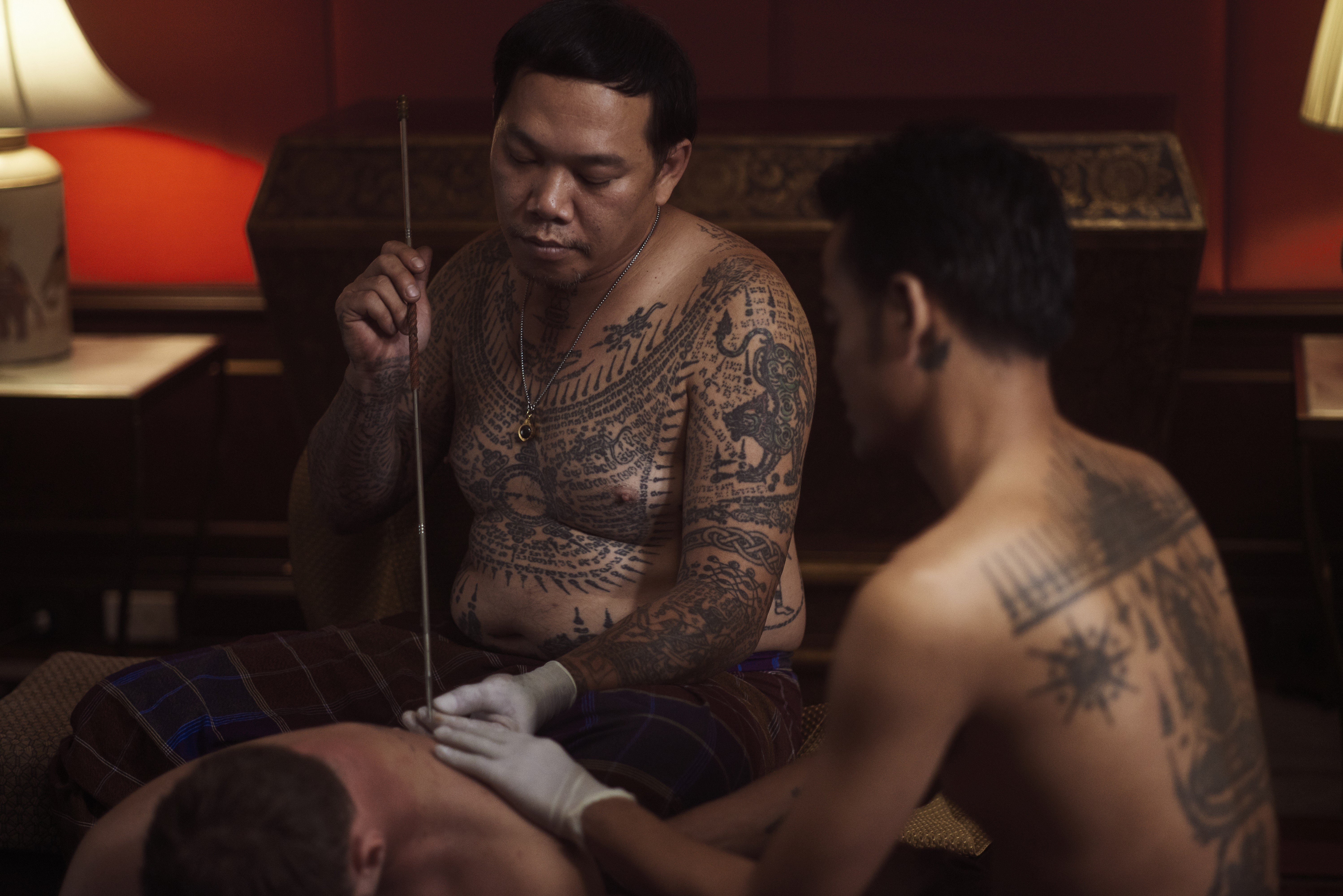 The Anantara Siam Bangkok Hotel is offering an in-house sak yant session with traditional Thai tattoo artist Ajarn Neng Onnut, who has inked Angelina Jolie and Brad Pitt.