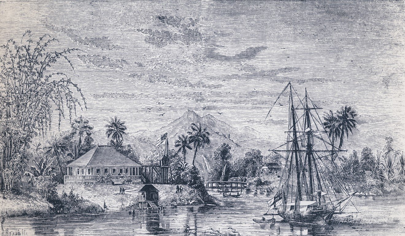 James Brooke’s bungalow in Sarawak. Photo: Getty Images