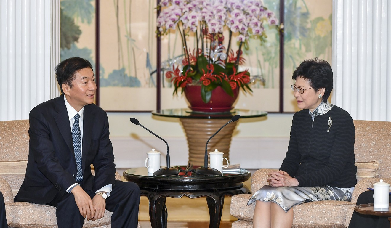 Luo Huining is no stranger to Hong Kong and previously met Chief Executive Carrie Lam when he led a delegation to the city in 2018. Photo: Handout
