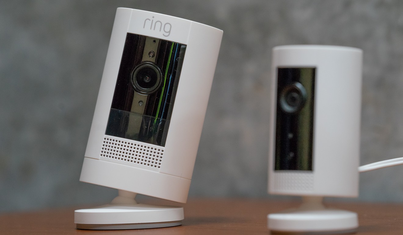 An Amazon Ring indoor camera. Amazon recently had to defend its safety practices following reports of hackers breaking into Ring camera systems and harassing children. Photo: Bloomberg
