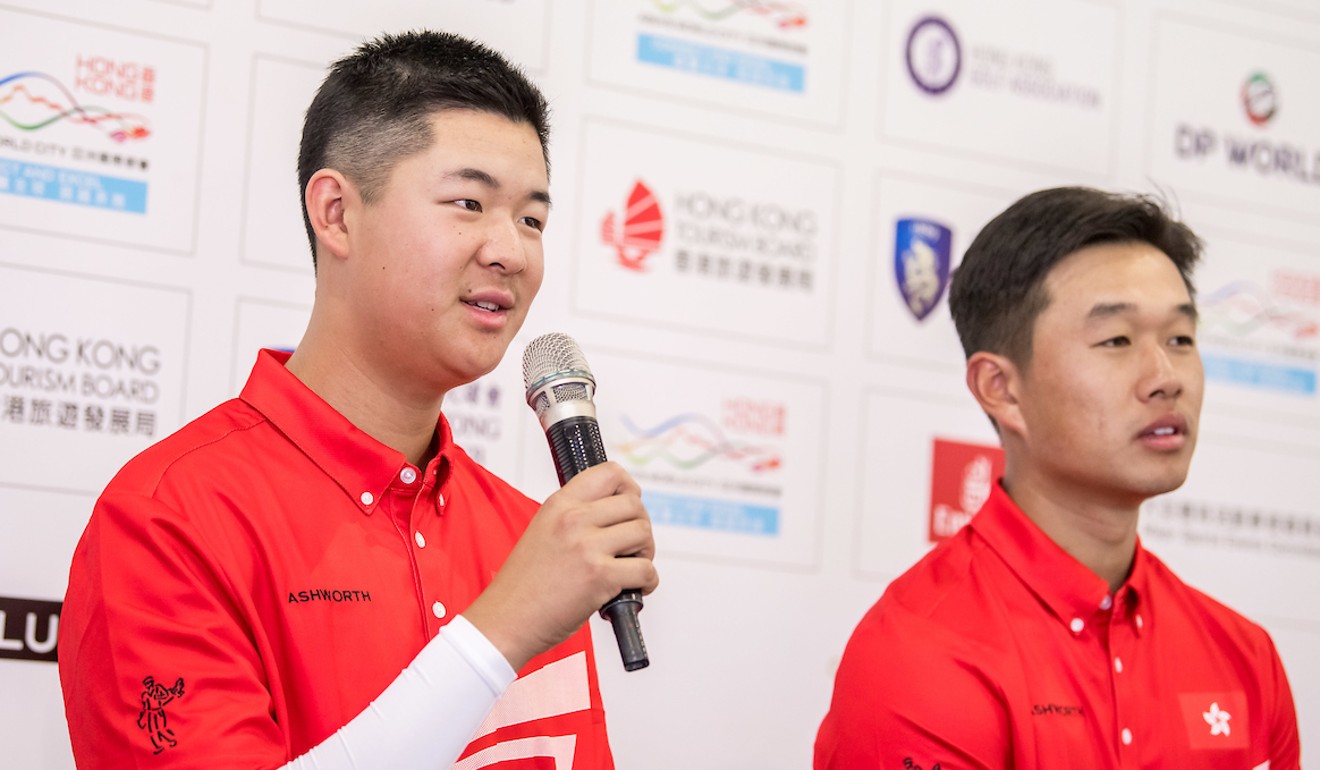 Hong Kong-born Alexander Yang talks alongside teammate Ben Wong ahead of the Hong Kong Open. Photo: Ike Images