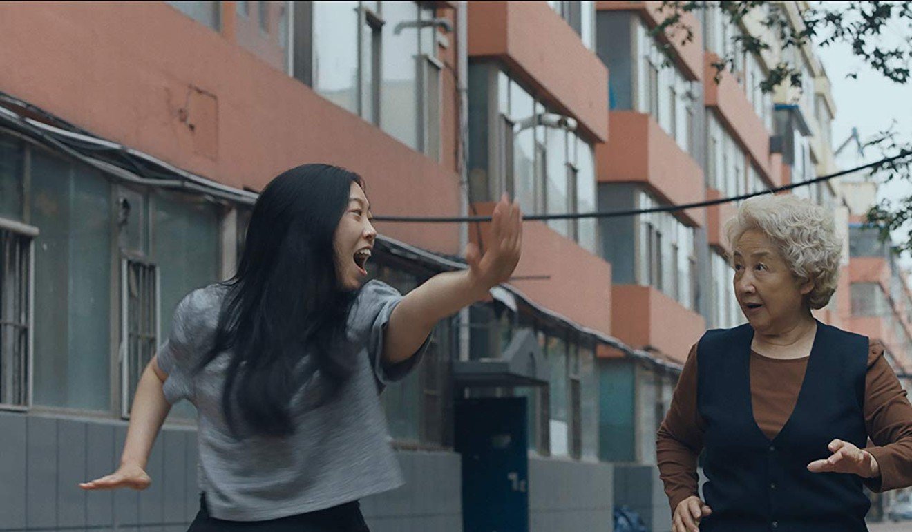 Awkwafina and Zhao Shuzhen in a still from The Farewell.