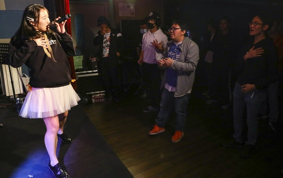 Forest Story’s Shiori Kitsune performing to Hong Kong fans. Photo: May Tse