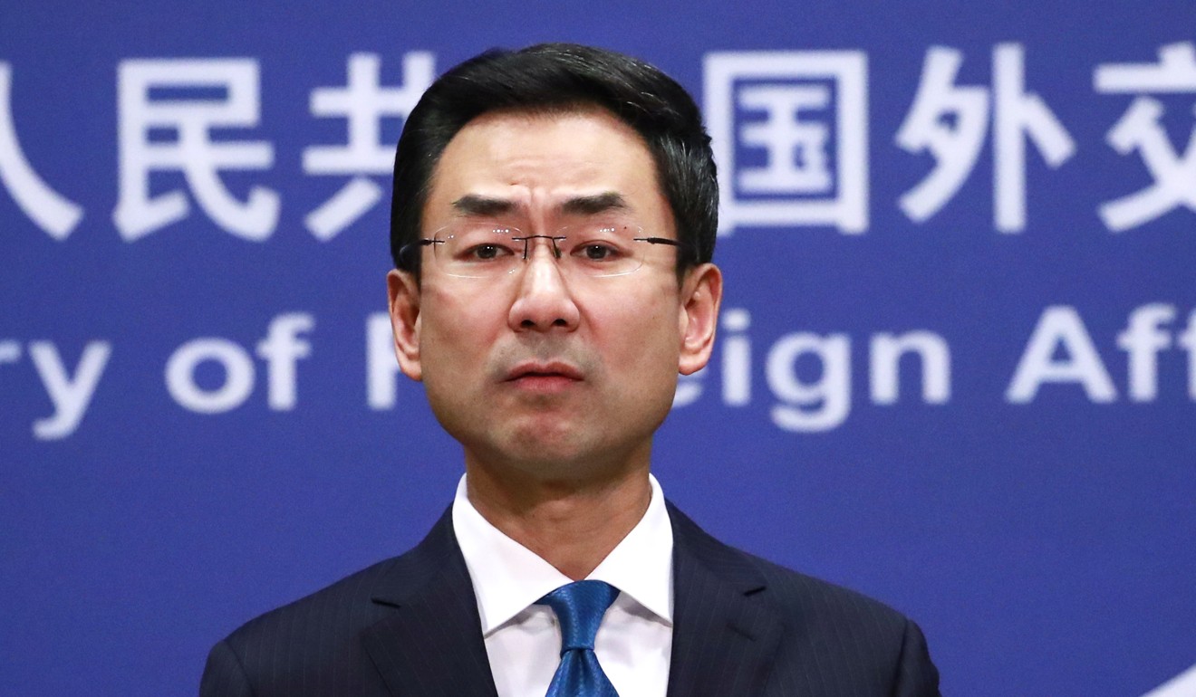 Chinese foreign ministry spokesman Geng Shuang said “sanctions or threats of sanctions will not solve the issues at hand”. Photo: EPA-EFE