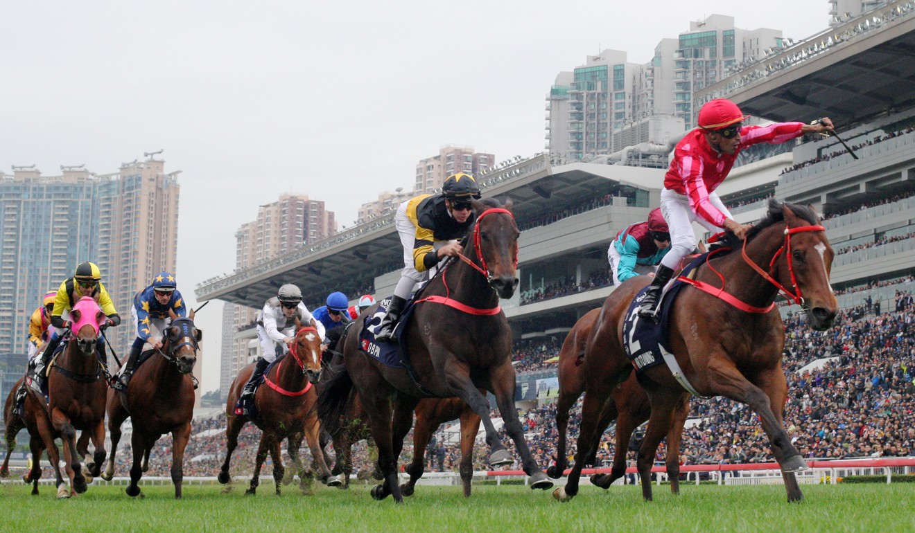 Mr Stunning wins the Hong Kong Sprint in 2018.