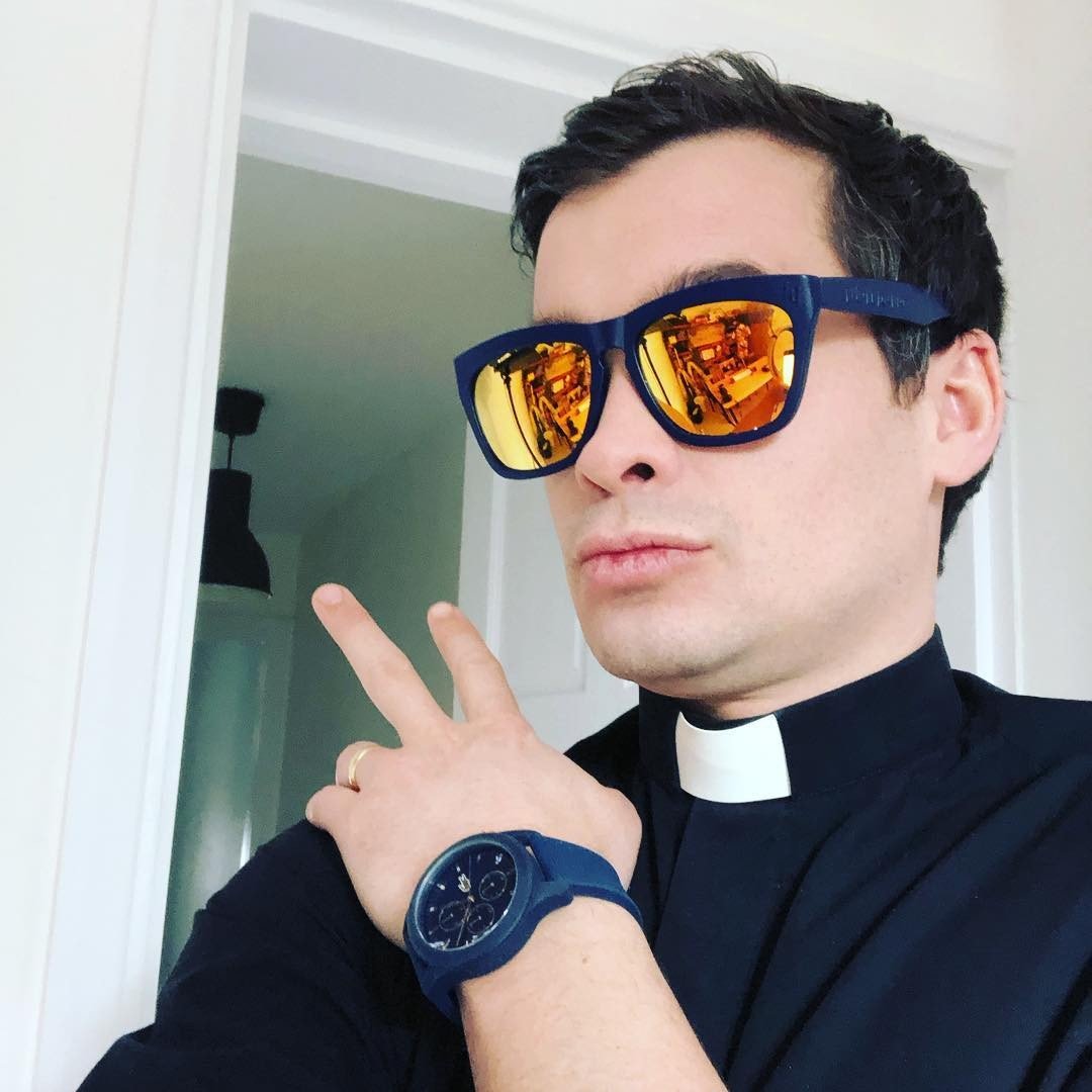 British priest Chris Lee has become an internet sensation after his YouTube appearances went viral. Photo: Instagram