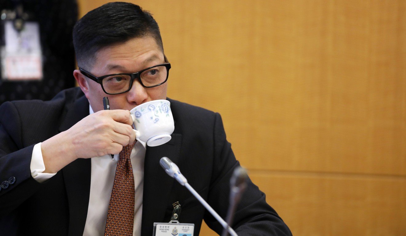 Commissioner of Police Chris Tang categorically rejected remarks from councillors that there was “police brutality” in Hong Kong. Photo: Xiaomei Chen