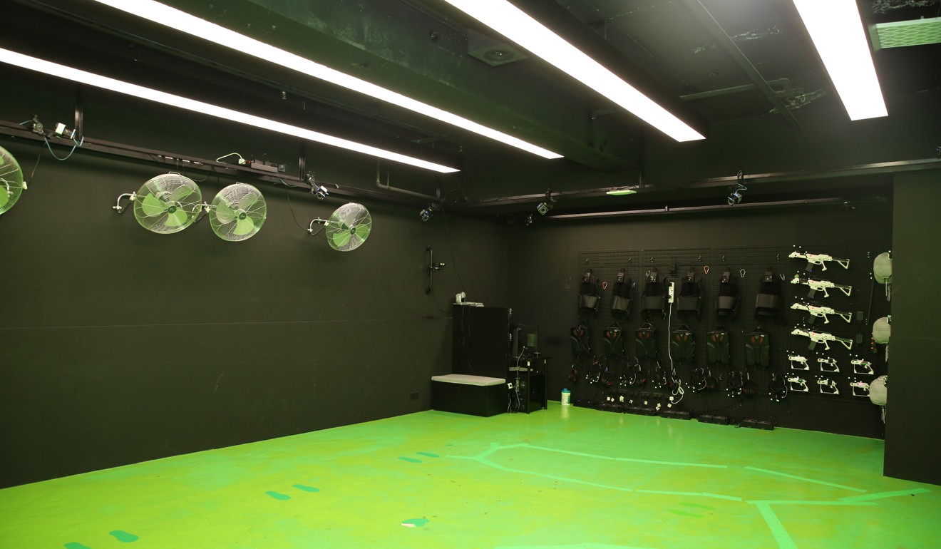 Sandbox VR runs two green rooms for virtual reality games in Tsim Sha Tsui, Hong Kong. Photo: Sandbox VR