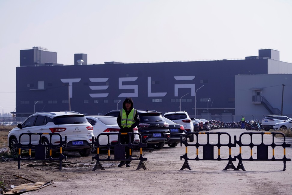 Tesla’s Gigafactory in Shanghai on December 2, 2019. Photo: Reuters