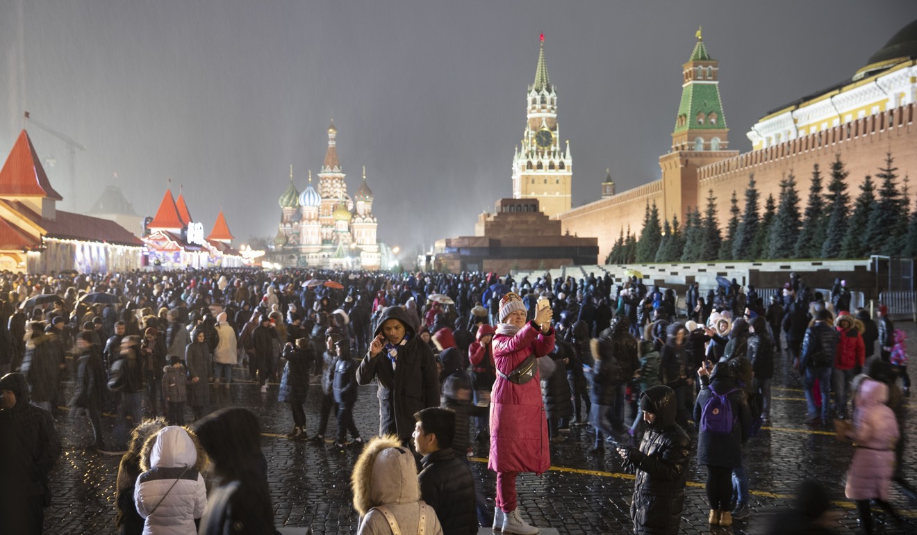Red Square in Moscow. Russia is the world’s largest country. Photo: AP