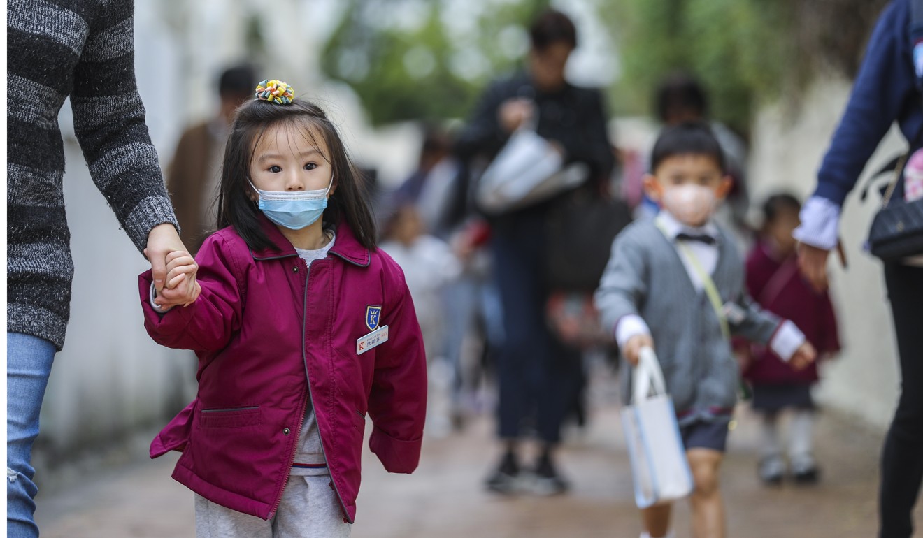 Kindergartens have also been carrying out measures. Photo: Sam Tsang